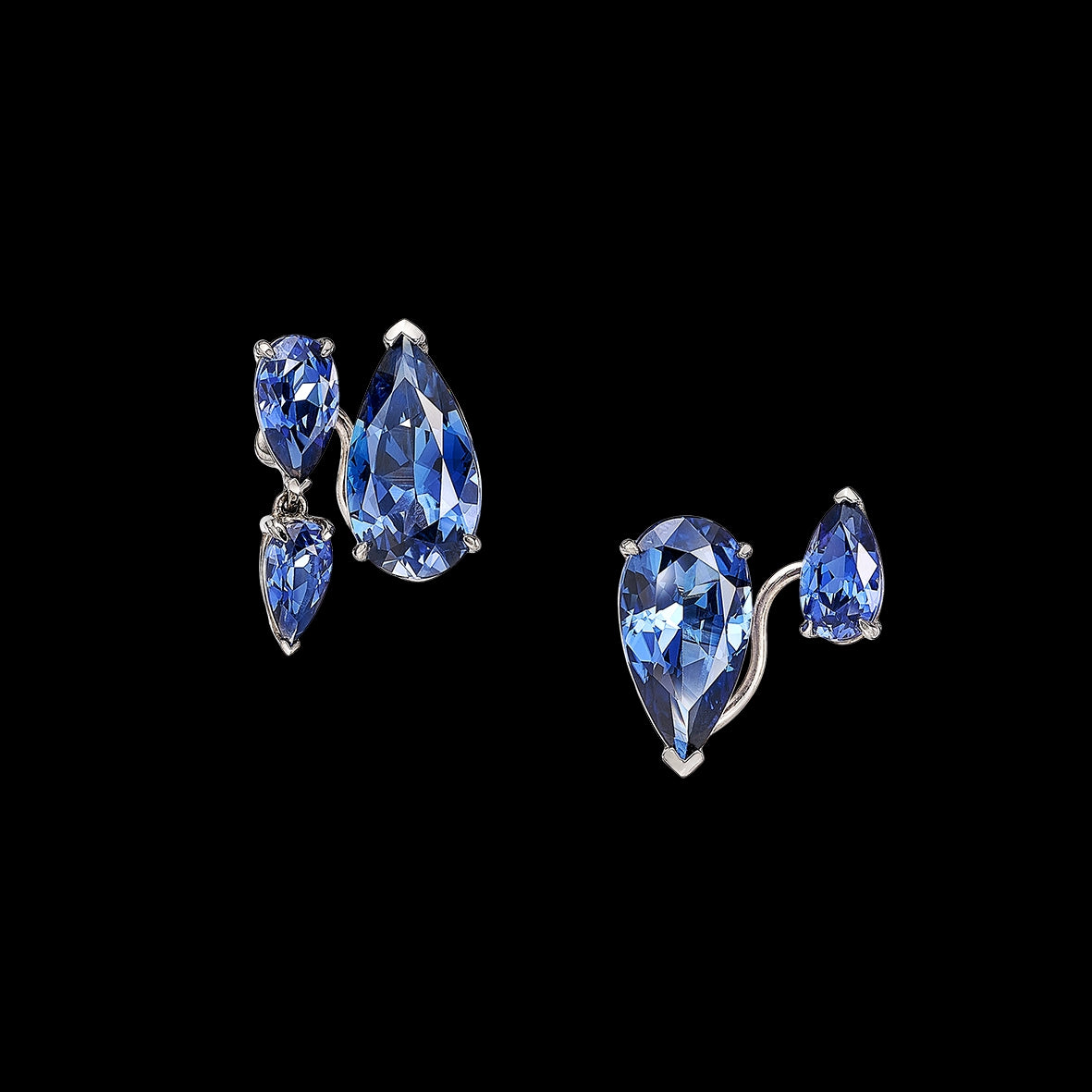Sapphire Floating Ear Huggies